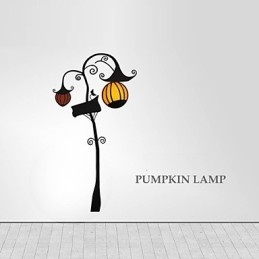 Lampada da parete in carta da parati 3D creativa e leggera in plastica resistente alle alte temperature, zucca