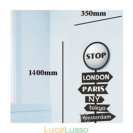 Lampada da parete in carta da parati 3D creativa e leggera in plastica resistente alle alte temperature con lettere di stop Lampada da parete in carta da parati 3D creativa e leggera in plastica resistente alle alte temperature con lettere di stop