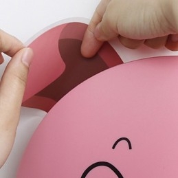 Lampada da parete in plastica resistente alle alte temperature e 10 °C può rimuovere la carta da parati creativa 3D