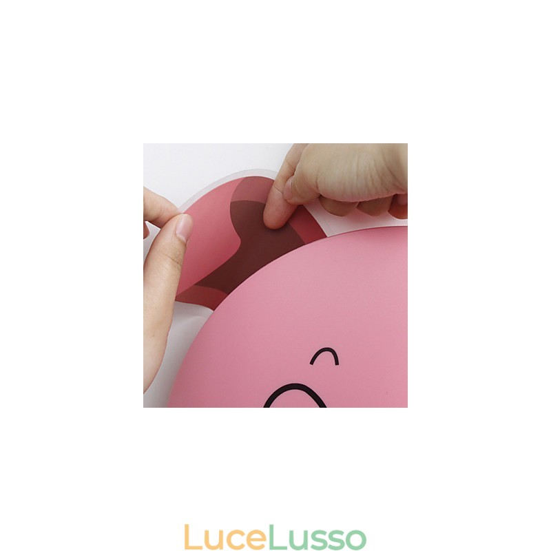 Lampada da parete in plastica resistente alle alte temperature e 10 °C può rimuovere la carta da parati creativa 3D