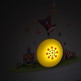 Lampada da parete in plastica resistente alle alte temperature e 10 °C può rimuovere la carta da parati creativa 3D
