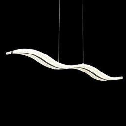 Lampada a sospensione cromata moderna e contemporanea