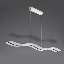 Lampada a sospensione cromata moderna e contemporanea