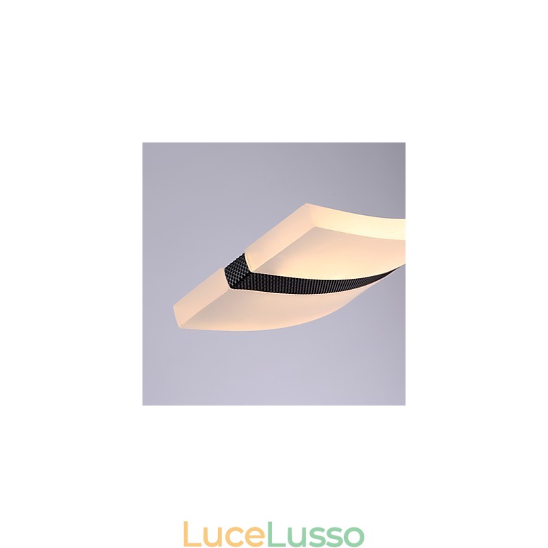 Lampada a sospensione cromata moderna e contemporanea