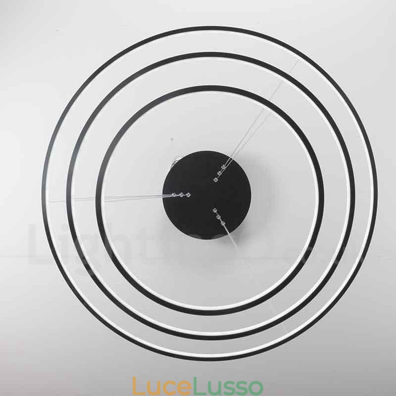 Lampada a sospensione dimmerabile con telecomando Design moderno Tre anelli