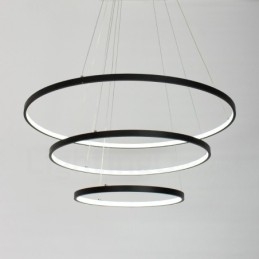 Lampada a sospensione dimmerabile con telecomando Design moderno Tre anelli