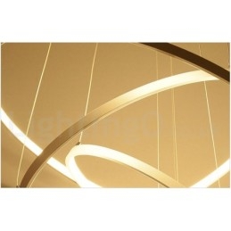 Lampada a sospensione dimmerabile con telecomando Design moderno Tre anelli