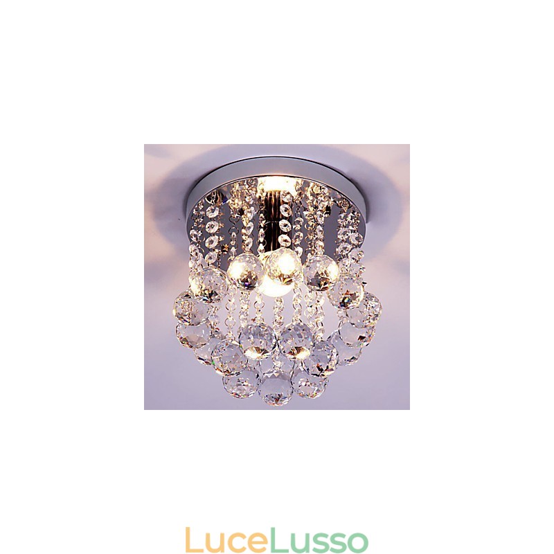 Lampadario moderno in stile mini in cristallo K9 a filo
