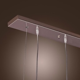 Moderna isola contemporanea cristallo altri lampada a sospensione in metallo