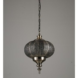 Lampadario retrò in ferro cavo a mano del sud-est asiatico