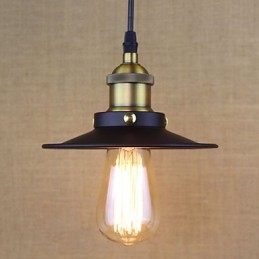 Lampada a sospensione piccola, semplice, retrò, industriale, in stile country americano, ultraminiatura