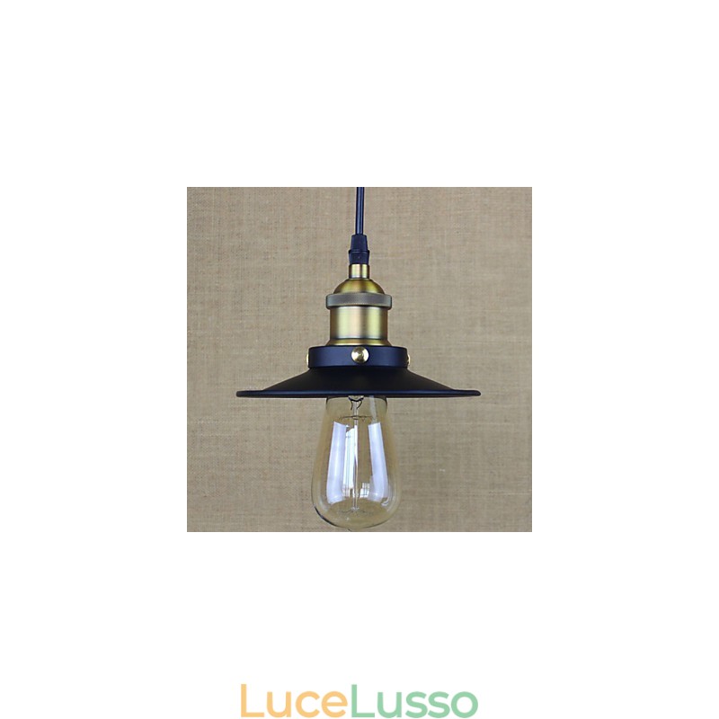 Lampada a sospensione piccola, semplice, retrò, industriale, in stile country americano, ultraminiatura