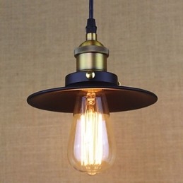 Lampada a sospensione piccola, semplice, retrò, industriale, in stile country americano, ultraminiatura