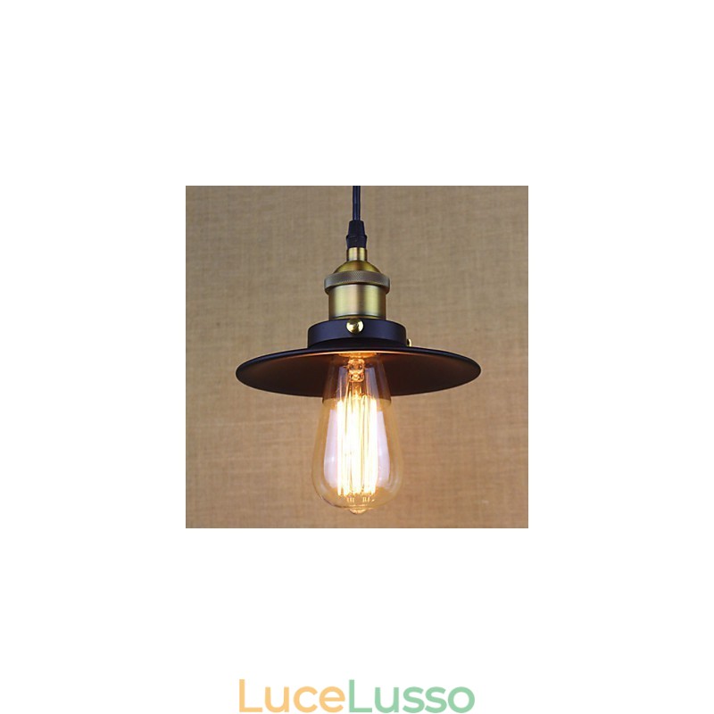 Lampada a sospensione piccola, semplice, retrò, industriale, in stile country americano, ultraminiatura