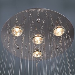Lampadario di lusso moderno in cristallo 4 luci