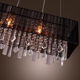 Moderna isola contemporanea cristallo altri lampada a sospensione in metallo