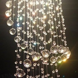 Lampadario Cristallo Lusso Moderno 4 Luci