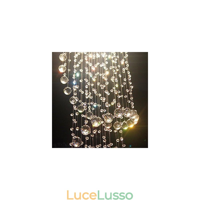 Lampadario Cristallo Lusso Moderno 4 Luci