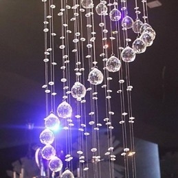 Lampadario Cristallo Lusso Moderno 4 Luci