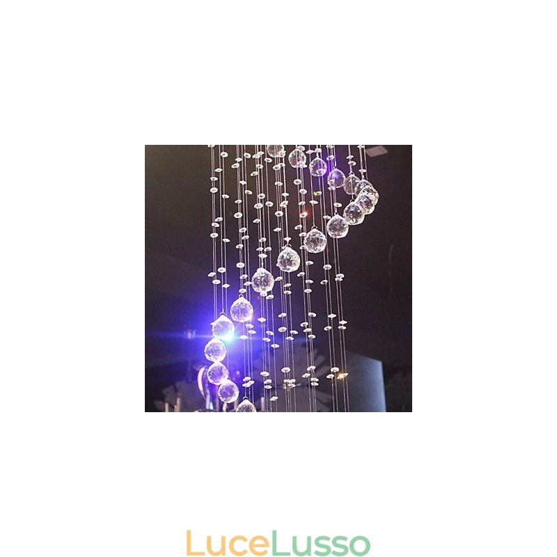 Lampadario Cristallo Lusso Moderno 4 Luci