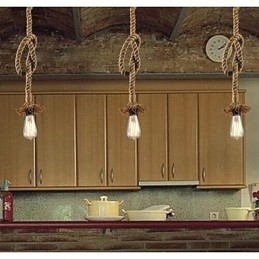 Lampada a sospensione tradizionale classica rustica in stile lodge vintage country retrò