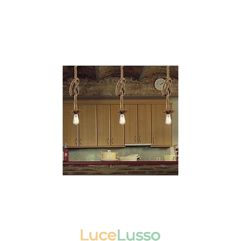 Lampada a sospensione tradizionale classica rustica in stile lodge vintage country retrò