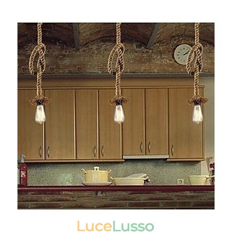 Lampada a sospensione tradizionale classica rustica in stile lodge vintage country retrò Lampada a sospensione tradizionale classica rustica in stile lodge vintage country retrò