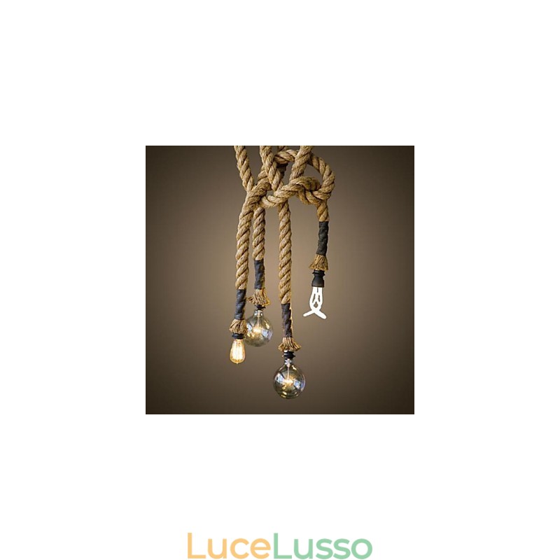 Lampada a sospensione tradizionale classica rustica in stile lodge vintage country retrò