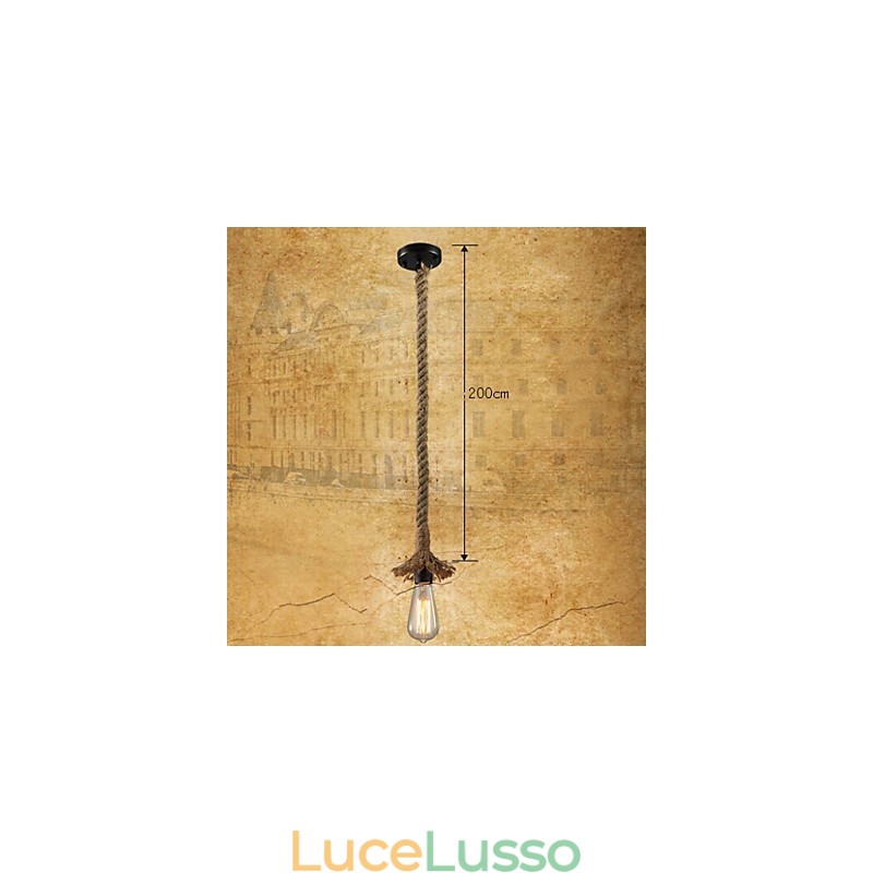 Lampada a sospensione tradizionale classica rustica in stile lodge vintage country retrò