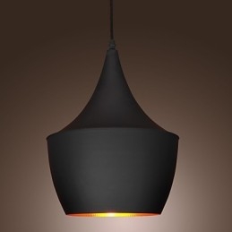 Lampada a sospensione Retro Vintage Tom Dixon Design Nero