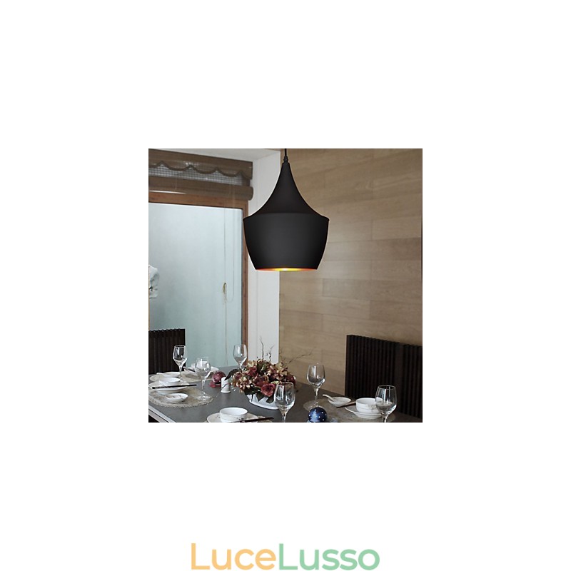 Lampada a sospensione Retro Vintage Tom Dixon Design Nero
