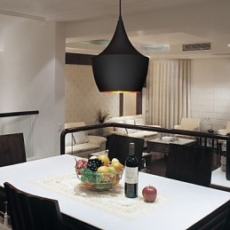 Lampada a sospensione Retro Vintage Tom Dixon Design Nero