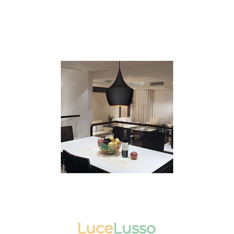 Lampada a sospensione Retro Vintage Tom Dixon Design Nero