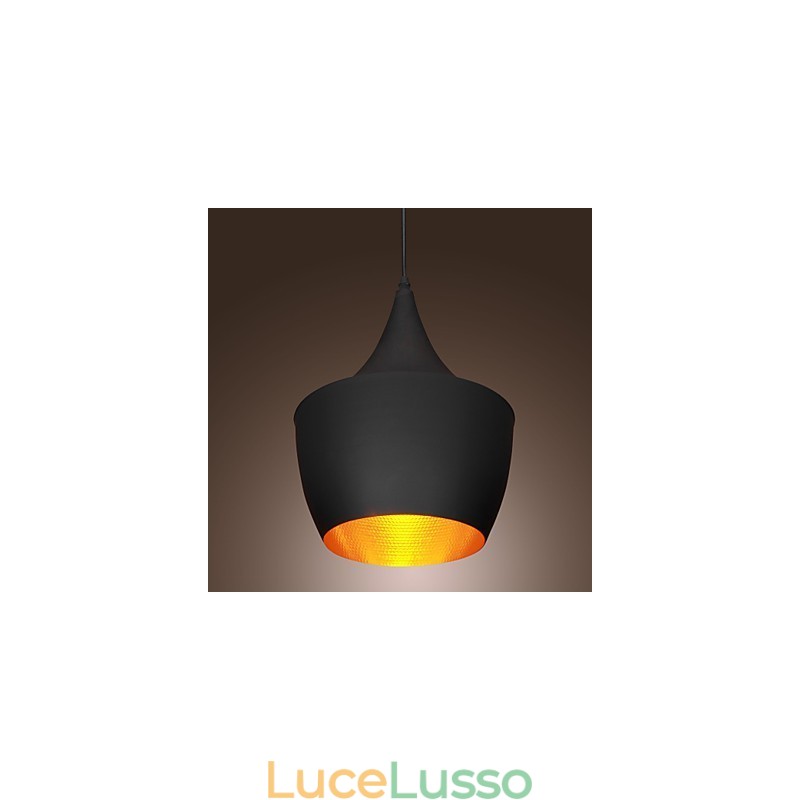 Lampada a sospensione Retro Vintage Tom Dixon Design Nero