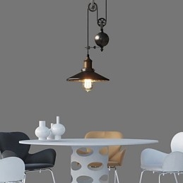 Luci pendenti Rustico Lodge Vintage Retro Country Garage Metallo