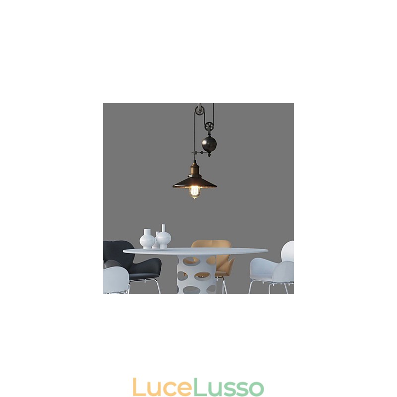 Luci pendenti Rustico Lodge Vintage Retro Country Garage Metallo