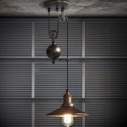 Luci pendenti Rustico Lodge Vintage Retro Country Garage Metallo