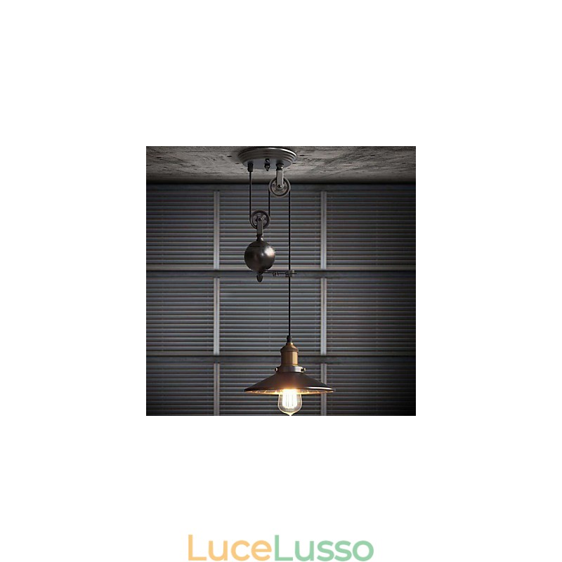 Luci pendenti Rustico Lodge Vintage Retro Country Garage Metallo