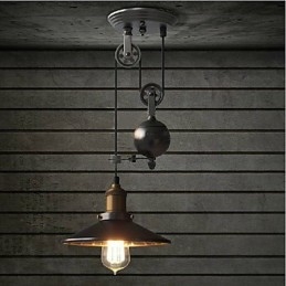 Luci pendenti Rustico Lodge Vintage Retro Country Garage Metallo