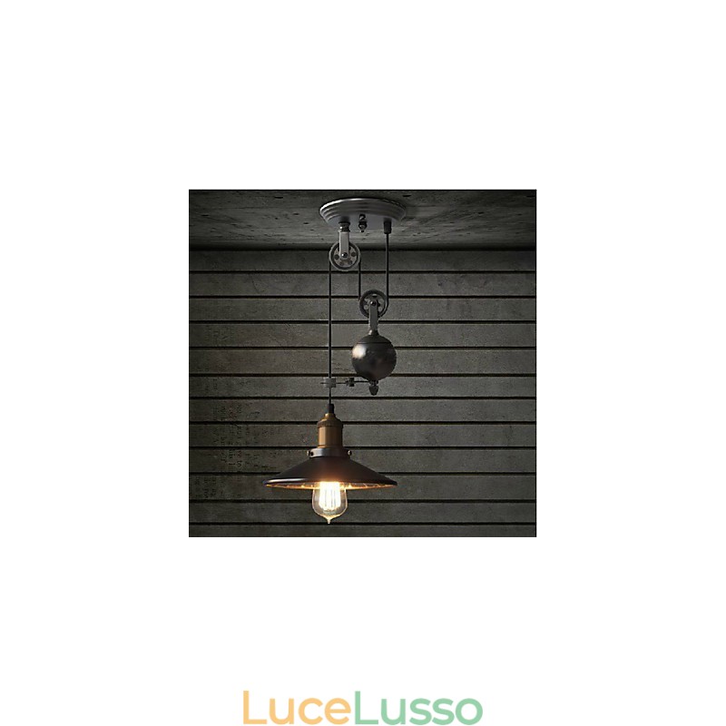 Luci pendenti Rustico Lodge Vintage Retro Country Garage Metallo