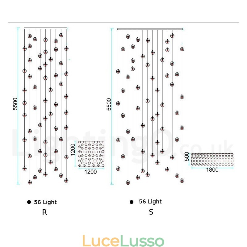 Lampada a sospensione a sfera di cristallo Meteorer Stage di Creative Engineering
