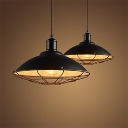 Lampadario a sospensione industriale retrò