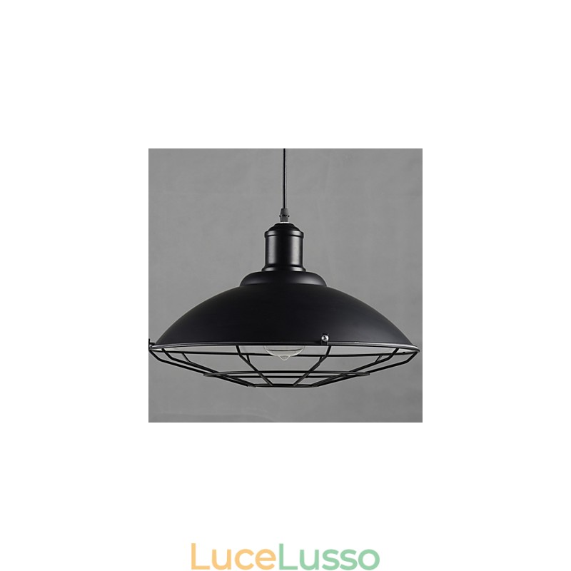 Lampadario a sospensione industriale retrò