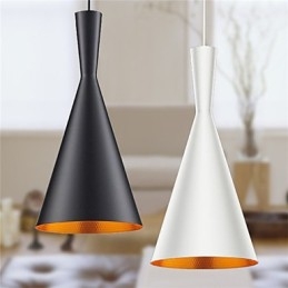 Lampada a sospensione retrò vintage Tom Dixon Design nero bianco tipo C lampade a sospensione da caffè
