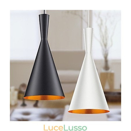 Lampada a sospensione retrò vintage Tom Dixon Design nero bianco tipo C lampade a sospensione da caffè Lampada a sospensione retrò vintage Tom Dixon Design nero bianco tipo C lampade a sospensione da caffè