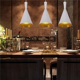 Lampada a sospensione retrò vintage Tom Dixon Design nero bianco tipo C lampade a sospensione da caffè