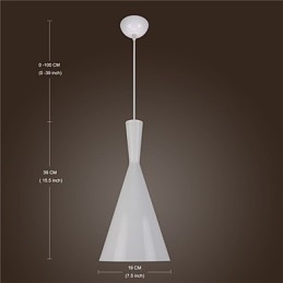 Lampada a sospensione retrò vintage Tom Dixon Design nero bianco tipo C lampade a sospensione da caffè
