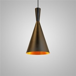 Lampada a sospensione retrò vintage Tom Dixon Design nero bianco tipo C lampade a sospensione da caffè
