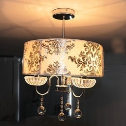 Lampadario moderno contemporaneo in cristallo elettroplaccato