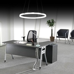 Lampada a sospensione dal design moderno, anello singolo in acrilico di alta qualità